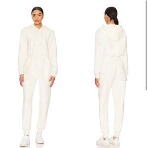 WeWoreWhat Leisure Suit Ecru Jumpsuit grey Jersey medium sold out comfy lounge
